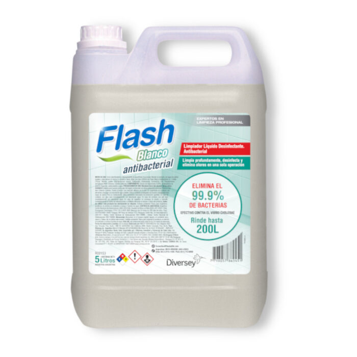 Flash Blanco antibacterial x 5lts (Base amonio cuaternario)