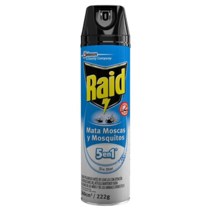 Raid Azul moscas y mosquitos SIN OLOR 360cc