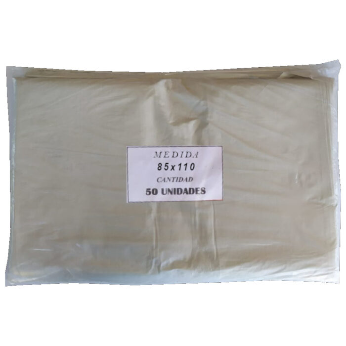 Bolsas de residuo 85cm x 110cm x 50u. Blancas