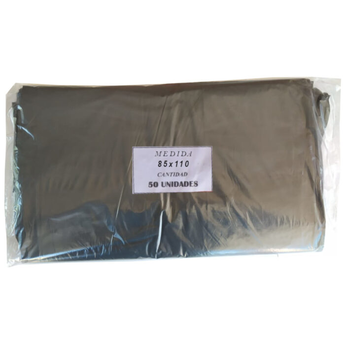 Bolsas de residuo 85cm x 110cm x 50u. Negras