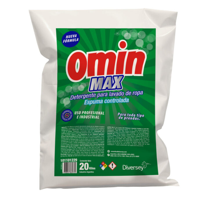 Omin Max jabon polvo p/prendas x 20kg